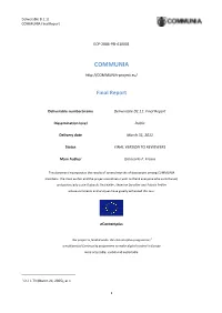 COMMUNIA Final Report