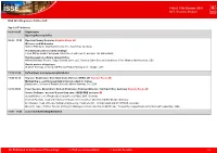 ISSE Programme Outline