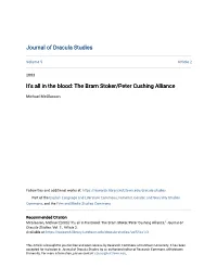 The Bram Stoker/Peter Cushing Alliance