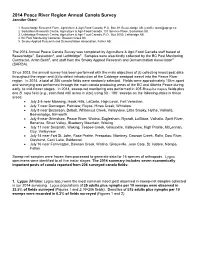 2014 Canola Survey