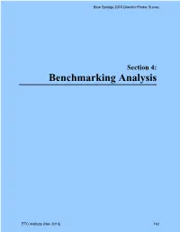 Benchmarking Analysis