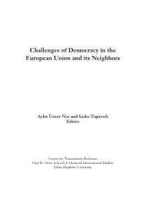 Challenges of Democracy in the European Union and Its Neighbors