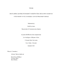 Constituting Idealized American Citizenship in The