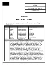 Design Review Procedure
