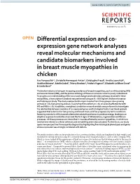 Expression Gene Network Analyses Reveal Molecular Mechanisms And