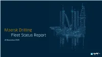 Maersk Drilling Fleet Status Report