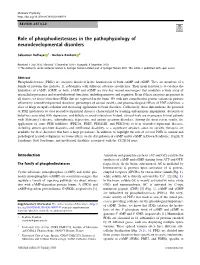 Role of Phosphodiesterases in the Pathophysiology of Neurodevelopmental Disorders
