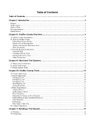 Table of Contents Table of Contents