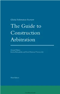 The Guide to Construction Arbitration