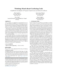 Thinking Aloud About Confusing Code a Qualitative Investigation of Program Comprehension and Atoms of Confusion