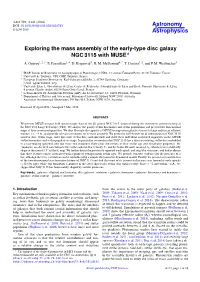 Exploring the Mass Assembly of the Early-Type Disc Galaxy NGC 3115 with MUSE? A