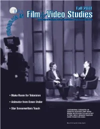 Make Room for Television • Animator from Down Under • Star Screenwriters Teach