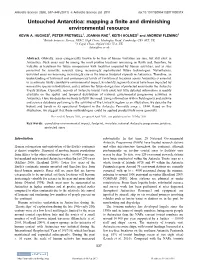 Mapping a Finite and Diminishing Environmental Resource