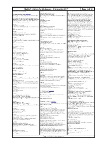 Radio 3 Listings for 26 August – 1 September 2017 Page 1 of 12