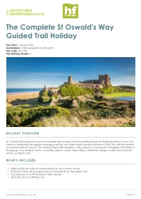 The Complete St Oswald's Way Guided Trail Holiday
