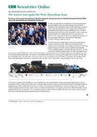 The Winner Was Again the Warr Hyperloop Team