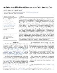 An Exploration of Physiological Responses to the Native American Flute