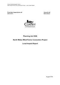 Planning Act 2008 North Wales Wind Farms Connection Project Local