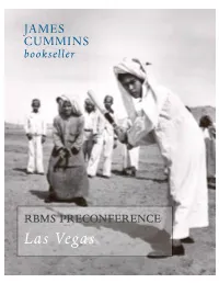 RBMS Preconference Las Vegas