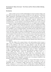 “Rules of the Game”: Max Weber and Peter Winch on Rule-Following Akos Sivado