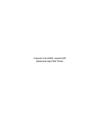 Comments on the DGEIS / Amended GPP Submitted Through LMDC Website