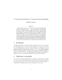 Concentration Inequalities