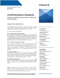 Credit Derivatives Handbook