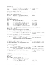 Discography Section 13: L (PDF)