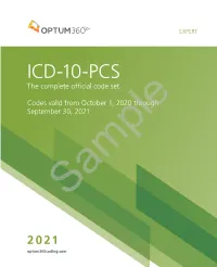 ICD-10-PCS the Complete Official Code Set