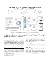 Leveraging Text-Chart Links to Support Authoring of Data-Driven