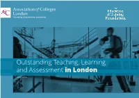 Outstanding Teaching, Learning and Assessment in London April 2016 in Partnership with FOREWORD