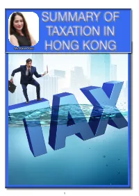 Summary of Taxation in Hong Kong