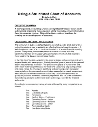 Using a Structured Chart of Accounts by John L