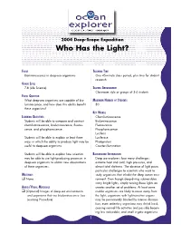 Who Has the Light?