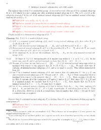 7. Minimal Normal Subgroups and the Socle Throughout This Section G Is A