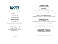 The College of Engineering of EAFIT University Announces the Final