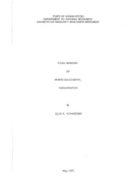 Washington Division of Geology and Earth Resources Open File Report