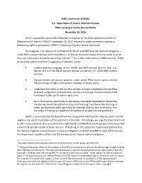 ASCAP/BMI Comment