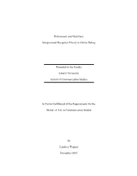 Interpersonal Deception Theory in Online Dating