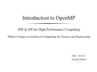 Introduction to Openmp