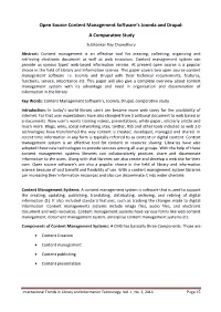 Open Source Content Management Software's Joomla and Drupal