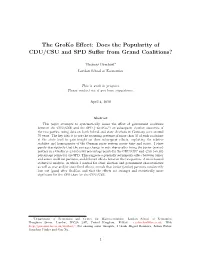 The Groko Effect: Does the Popularity of CDU/CSU and SPD Suffer from Grand Coalitions?