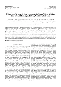 Utilization of Araceae by Local Community in Cisoka Village, Cikijing Sub-District, Majalengka District, West Java, Indonesia