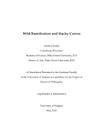 Wild Ramification and Stacky Curves