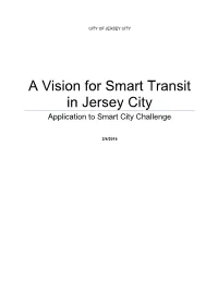 A Vision for Smart Transit in Jersey City Application to Smart City Challenge