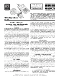 Programming and Using a Sherline CNC Rotary Indexer