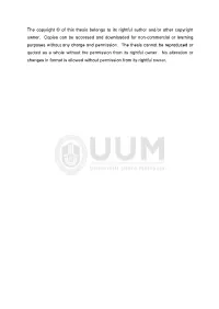 The Copyright © of This Thesis Belongs to Its Rightful Author And/Or Other Copyright Owner