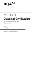 Classical Civilisation CIV1B Athenian Democracy Mark Scheme