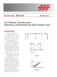 For Flyback Transformers