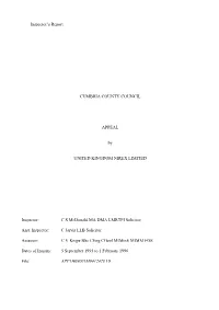 Inspector's Report